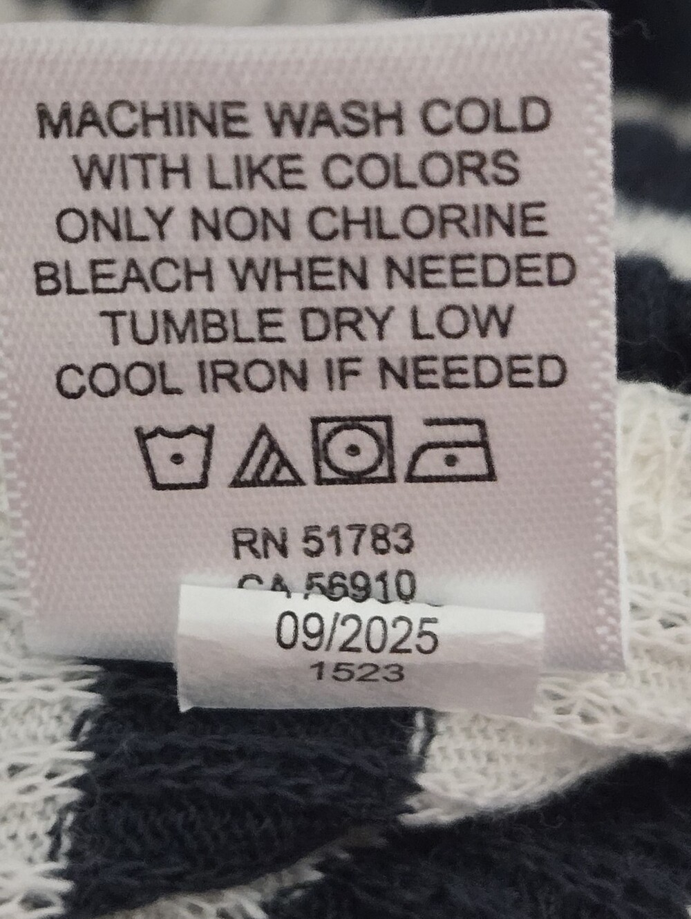 Maurices Black and White Striped Long Sleeve Top - Picture 6 of 10